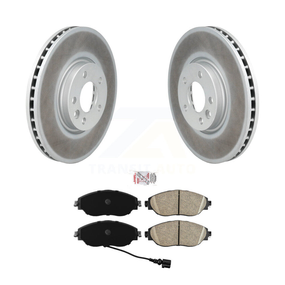 Front Coated Disc Brake Rotors And Ceramic Pads Kit For Volkswagen CC KGA-100697