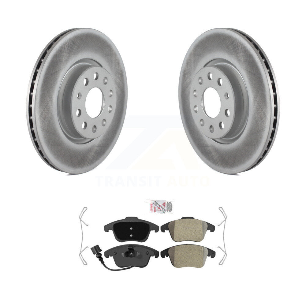Front Coat Brake Rotor Semi-Metallic Pad Kit For Volkswagen Tiguan Passat Audi Q3 Quattro KGA-100701