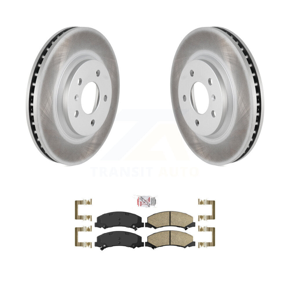 Front Coated Brake Rotor & Ceramic Pad Kit For Chevrolet Impala Buick Lucerne Monte Carlo KGA-100710