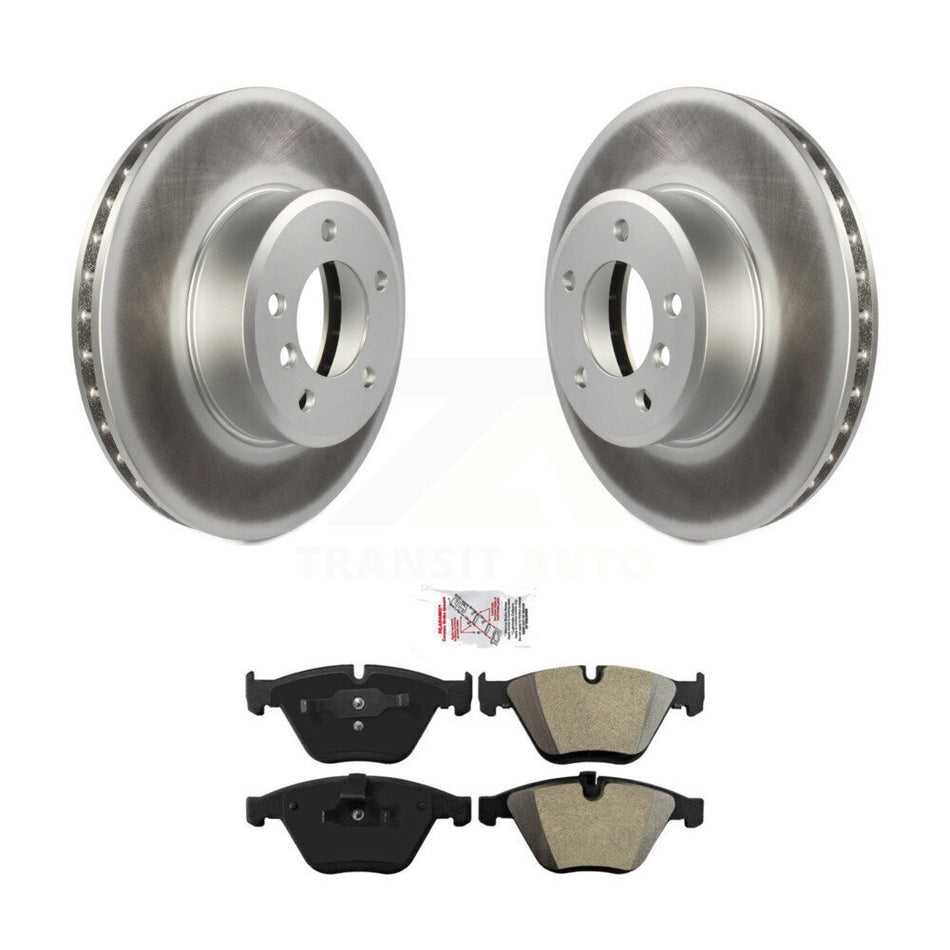 Front Coated Brake Rotor & Semi-Metallic Pad Kit For BMW 530i 530xi 528i xDrive 525i 535i KGA-100711