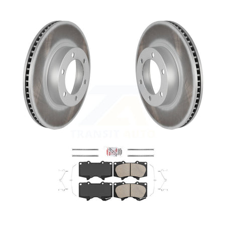 Front Coated Disc Brake Rotors And Ceramic Pads Kit For Toyota 4Runner Lexus GX470 KGA-100745