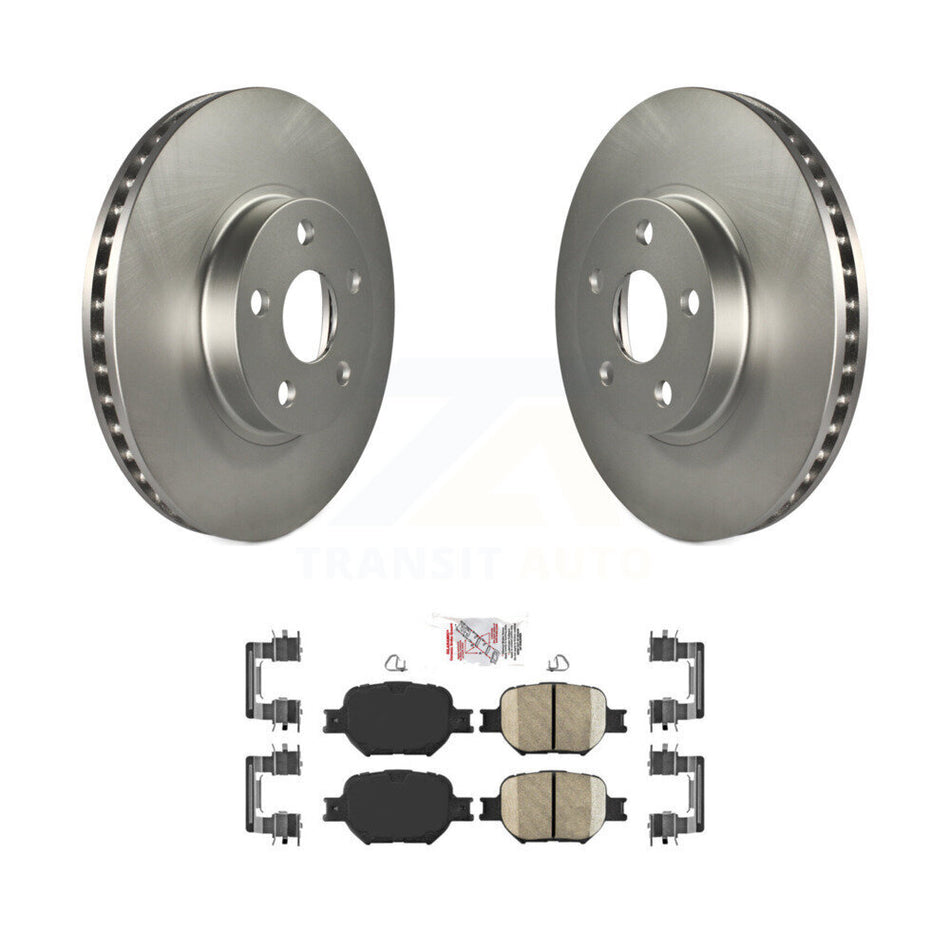 Front Coated Disc Brake Rotors And Ceramic Pads Kit For Toyota Celica Scion tC KGA-100748