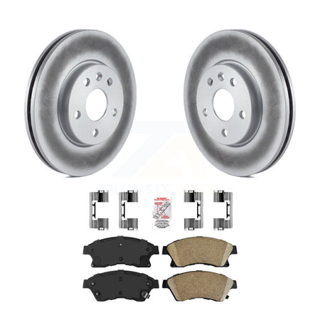 Front Coated Disc Brake Rotors And Ceramic Pads Kit For Chevrolet Cruze Sonic Limited KGA-100754