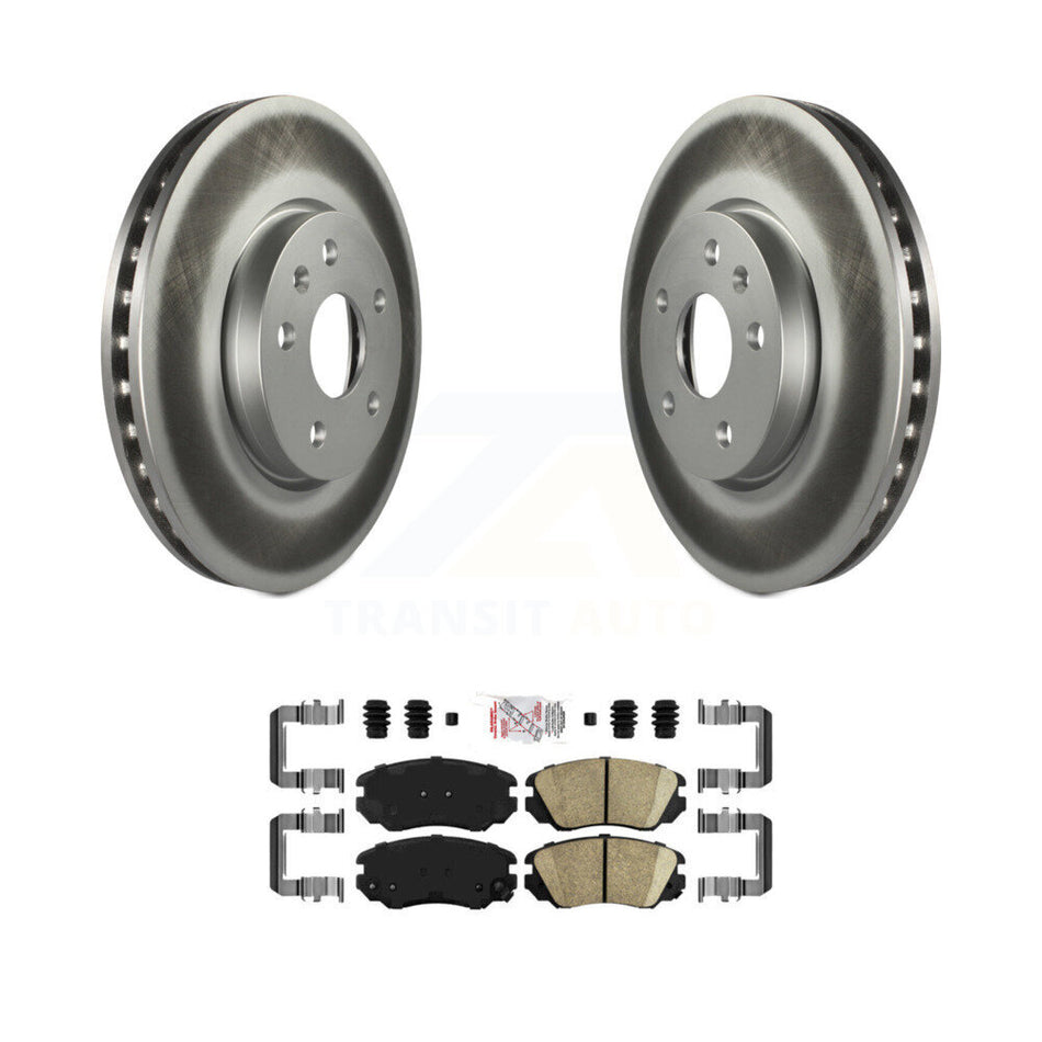 Front Coated Brake Rotor & Ceramic Pad Kit For Chevrolet Equinox GMC Terrain Buick Malibu KGA-100805