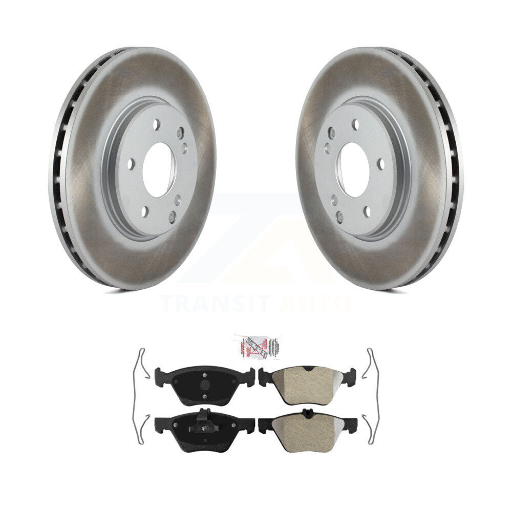 Front Coated Brake Rotors Semi-Metallic Pad Kit For Mercedes-Benz E320 Chrysler Crossfire KGA-100814