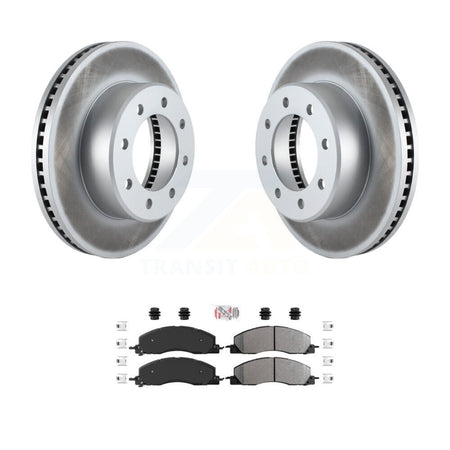 Front Coated Disc Brake Rotors And Semi-Metallic Pads Kit For Ram 3500 2500 1500 Dodge KGA-100822