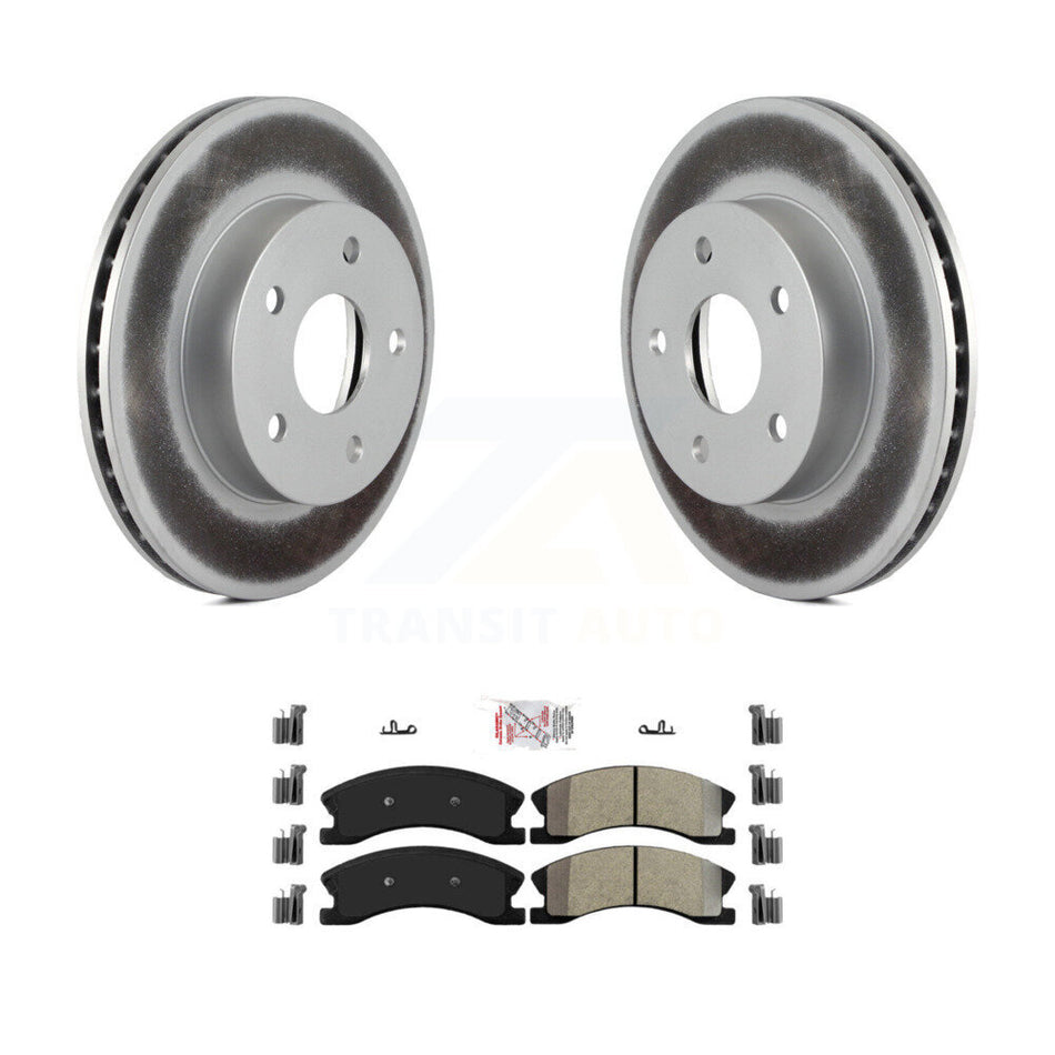 Front Coated Disc Brake Rotors And Semi-Metallic Pads Kit For Jeep Grand Cherokee KGA-100843