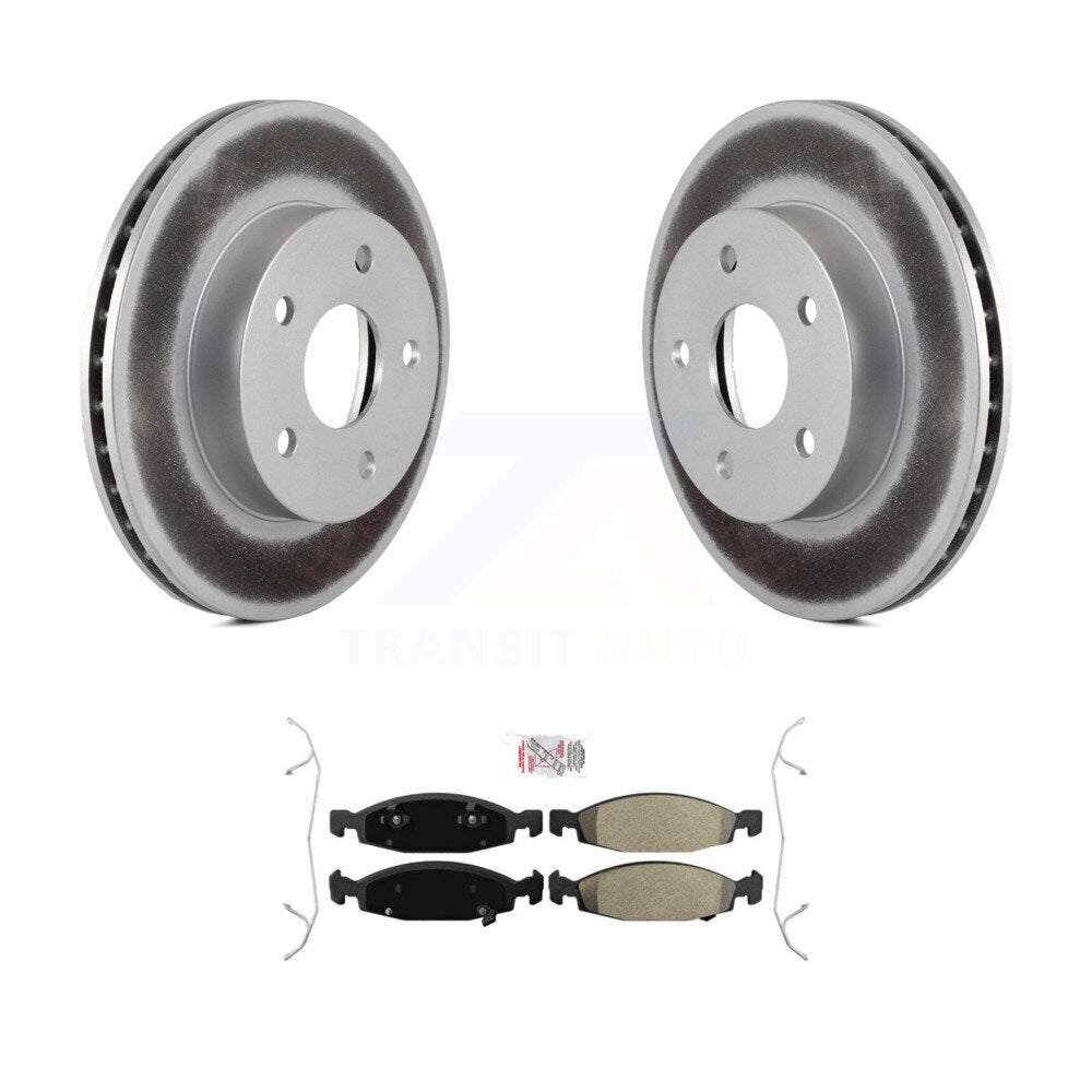 Front Coated Disc Brake Rotors And Semi-Metallic Pads Kit For Jeep Grand Cherokee KGA-100844