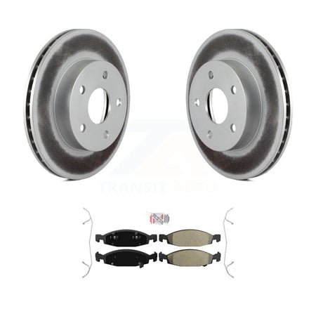 Front Coated Disc Brake Rotors And Semi-Metallic Pads Kit For Jeep Grand Cherokee KGA-100844