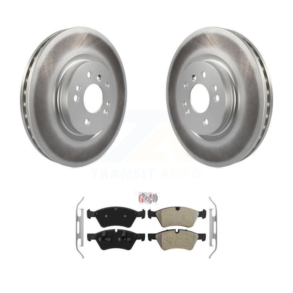Front Coated Brake Rotor & Semi-Metallic Pad Kit For Mercedes-Benz ML350 ML320 R350 ML500 KGA-100856