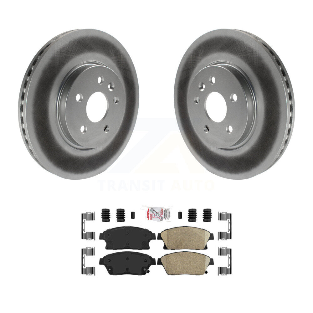 Front Coated Disc Brake Rotor & Ceramic Pad Kit For 2013-2017 Chevrolet Trax Buick Encore KGA-100857