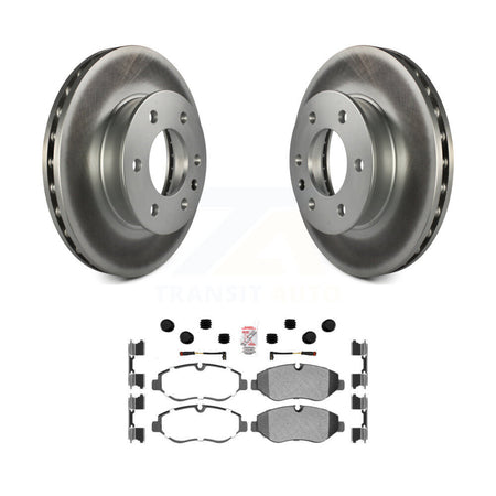 Front Coated Disc Brake Rotor Semi-Metallic Pad Kit For Sprinter 2500 Mercedes-Benz Dodge KGA-100877