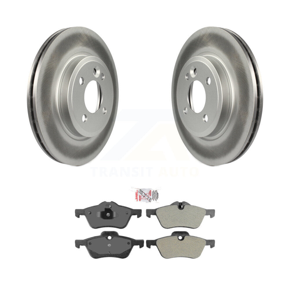 Front Coated Disc Brake Rotors And Semi-Metallic Pads Kit For Mini Cooper KGA-100886