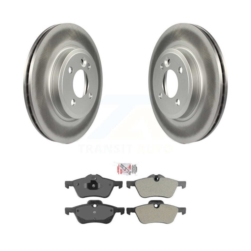 Front Coated Disc Brake Rotors And Semi-Metallic Pads Kit For Mini Cooper KGA-100886
