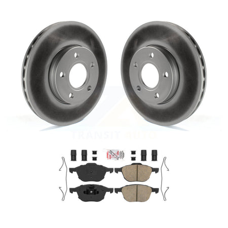 Front Coated Disc Brake Rotors And Ceramic Pads Kit For Ford Focus C-Max KGA-100890