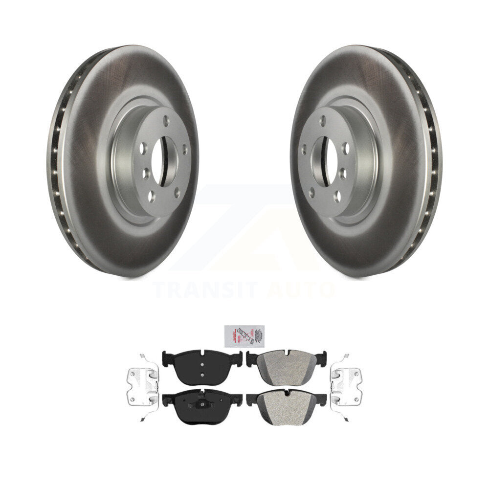 Front Coated Disc Brake Rotors And Semi-Metallic Pads Kit For BMW X5 X6 KGA-100904