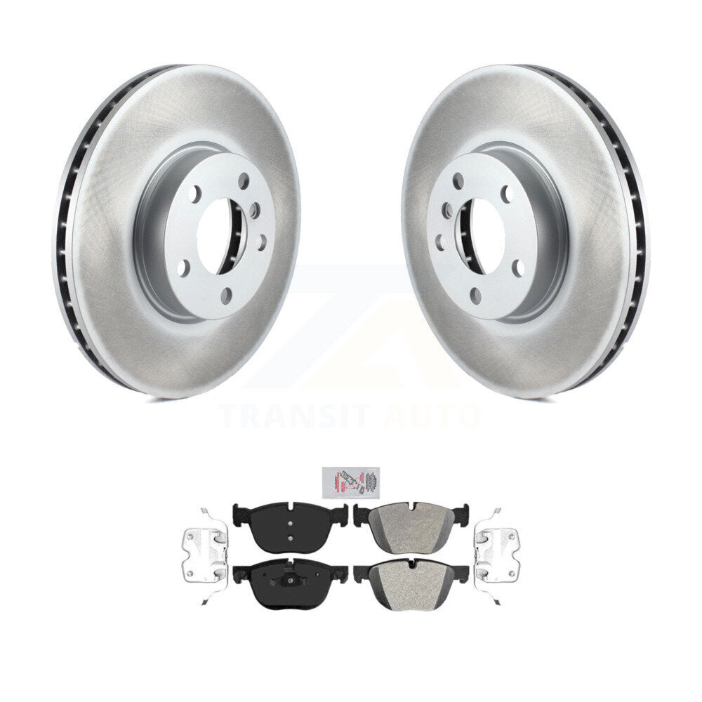 Front Coated Disc Brake Rotors And Semi-Metallic Pads Kit For BMW X5 X6 KGA-100905