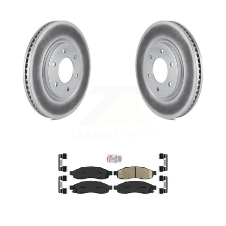 Front Coated Disc Brake Rotors And Ceramic Pads Kit For 2007 Nissan TITAN From 04 07 KGA-100908