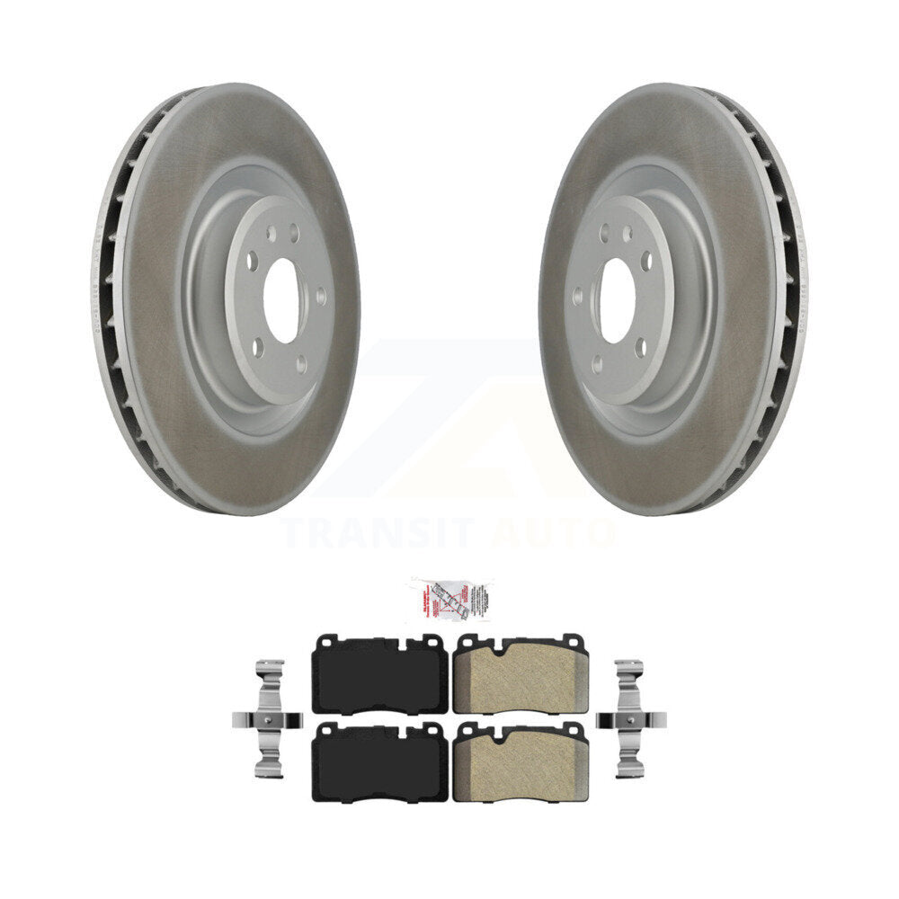 Front Coated Disc Brake Rotors And Semi-Metallic Pads Kit For Audi Q5 KGA-100909