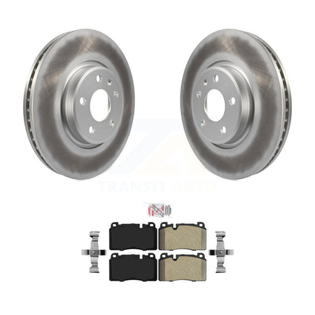 Front Coated Disc Brake Rotors And Semi-Metallic Pads Kit For Audi Q5 KGA-100910
