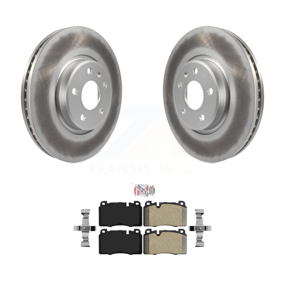 Front Coated Disc Brake Rotors And Semi-Metallic Pads Kit For Audi Q5 KGA-100910