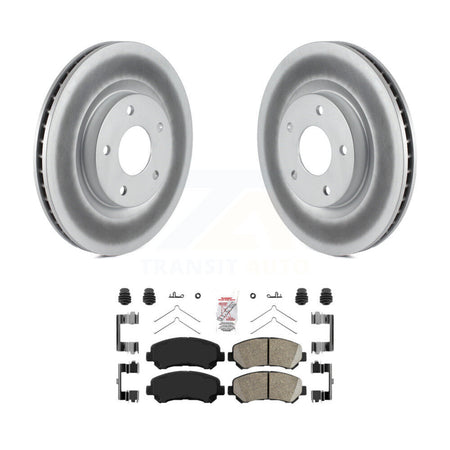 Front Coated Disc Brake Rotors And Ceramic Pads Kit For Nissan Rogue Select KGA-100928