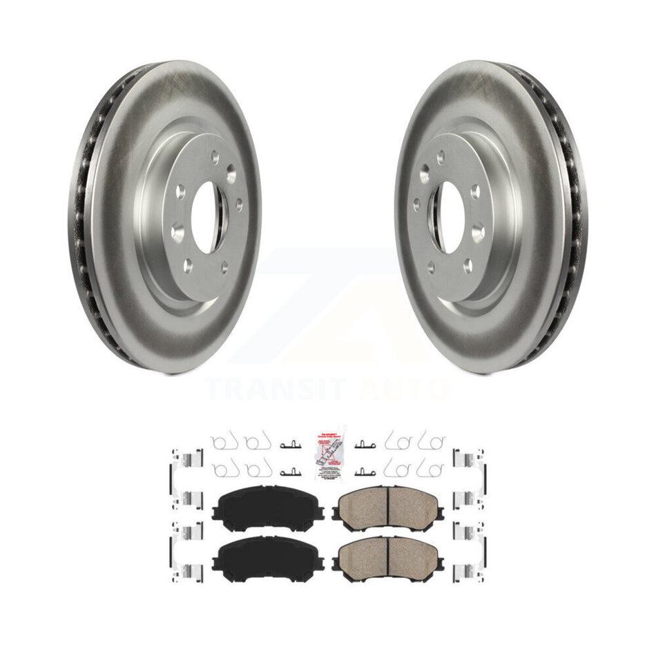 Front Coated Disc Brake Rotors And Ceramic Pads Kit For Nissan Rogue Sport Qashqai KGA-100944