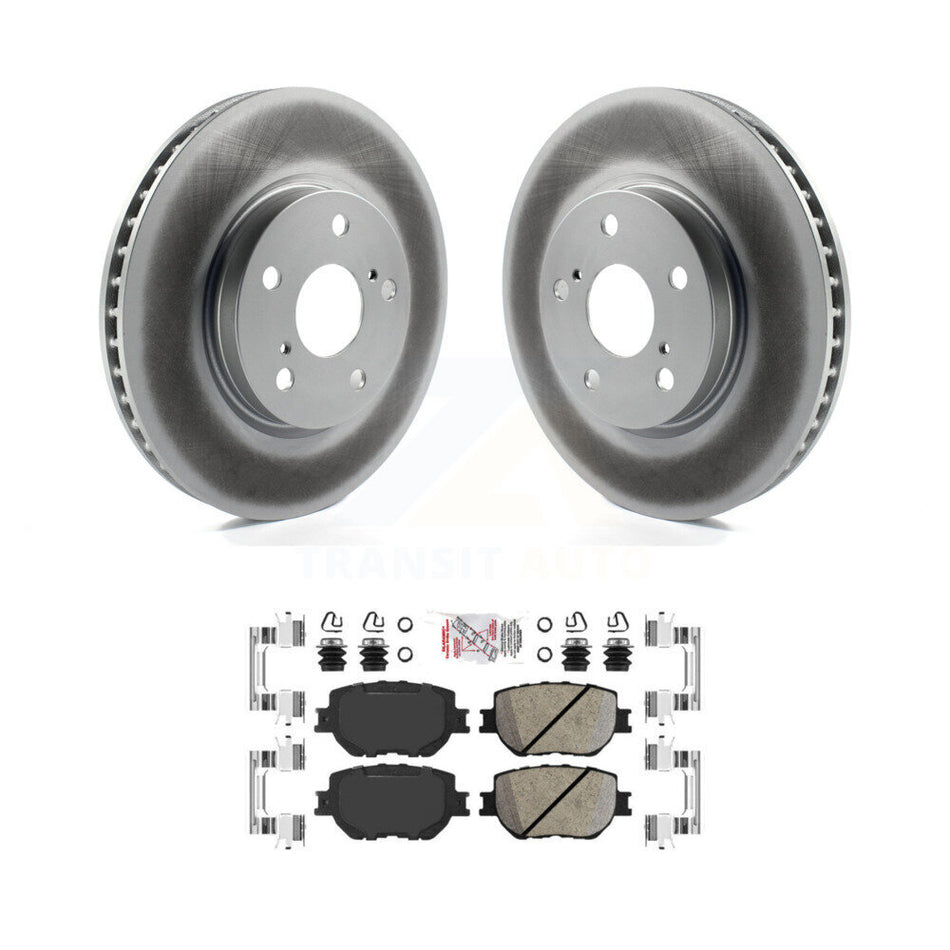 Front Coated Disc Brake Rotors And Ceramic Pads Kit For Lexus IS250 KGA-100949