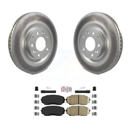 Front Coated Disc Brake Rotors And Ceramic Pads Kit For 2007-2015 Mazda CX-9 KGA-100953