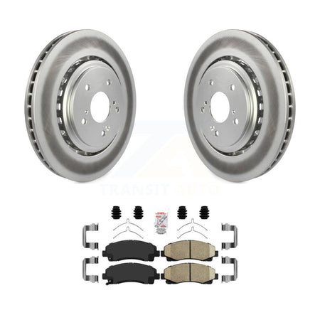 Front Coated Disc Brake Rotors And Ceramic Pads Kit For 2015-2020 Acura TLX KGA-100998