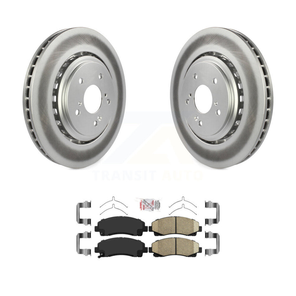 Front Coated Disc Brake Rotors And Ceramic Pads Kit For 2015-2020 Acura TLX KGA-100999