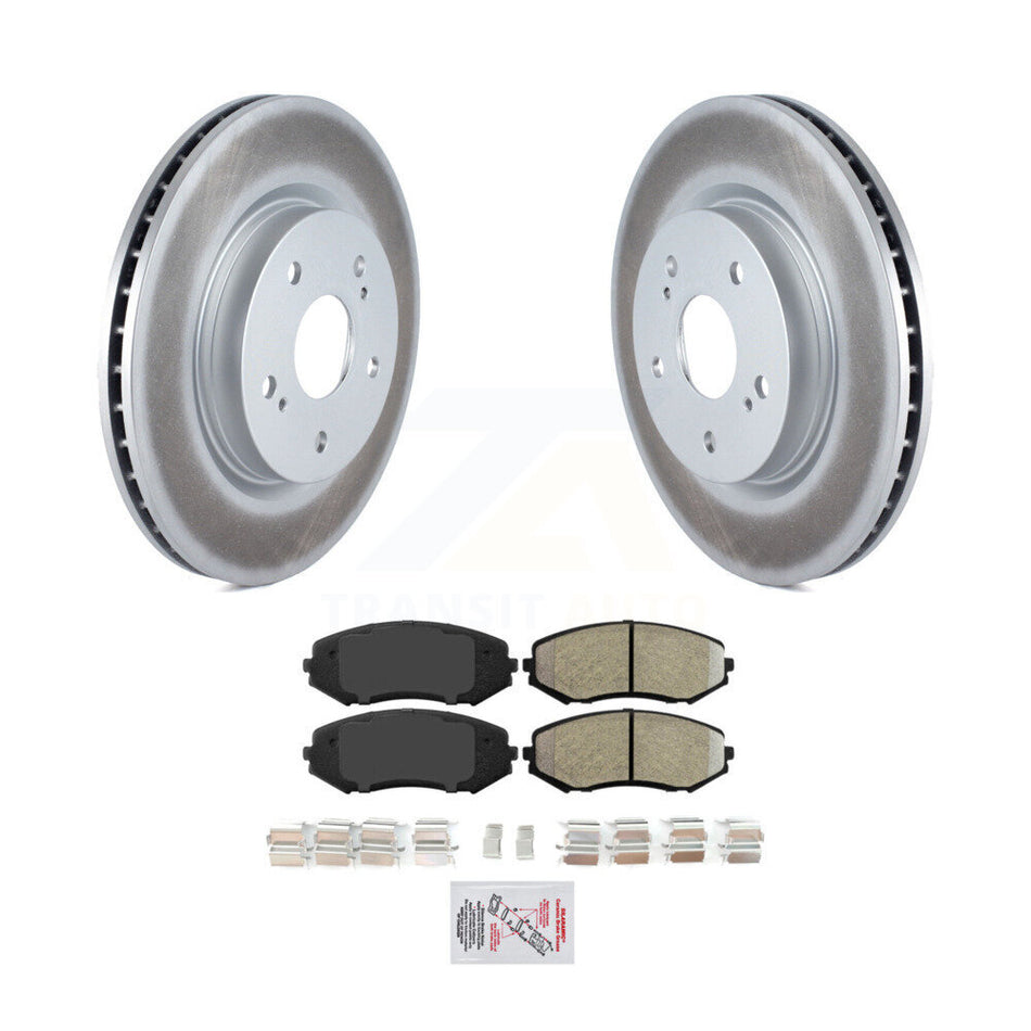 Front Coated Disc Brake Rotor And Semi-Metallic Pad Kit For 2006-2013 Suzuki Grand Vitara KGA-101026