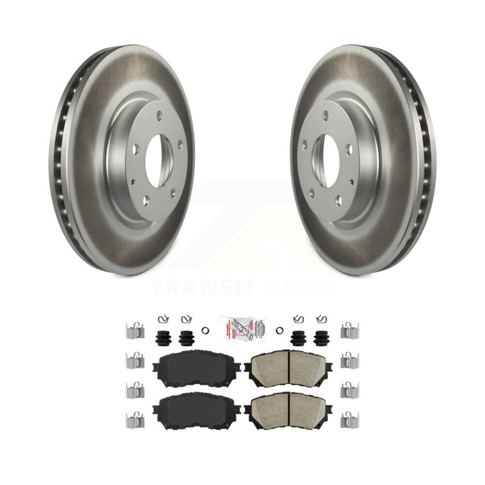 Front Coated Disc Brake Rotors And Ceramic Pads Kit For Mazda 6 KGA-101031