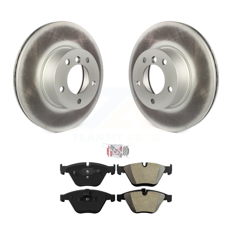 Front Coated Disc Brake Rotor And Semi-Metallic Pad Kit For BMW 328i xDrive 323i X1 328xi KGA-101037