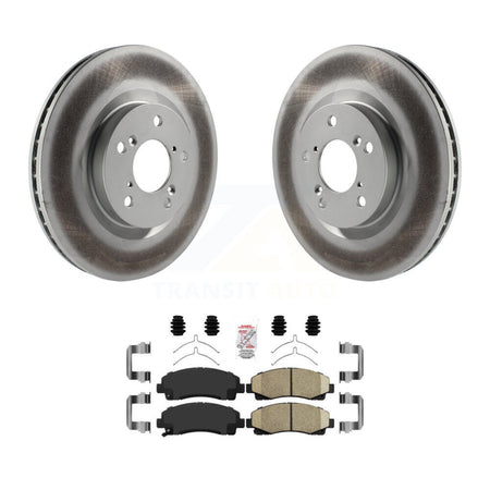 Front Coated Disc Brake Rotors And Ceramic Pads Kit For 2009-2014 Acura TL KGA-101038