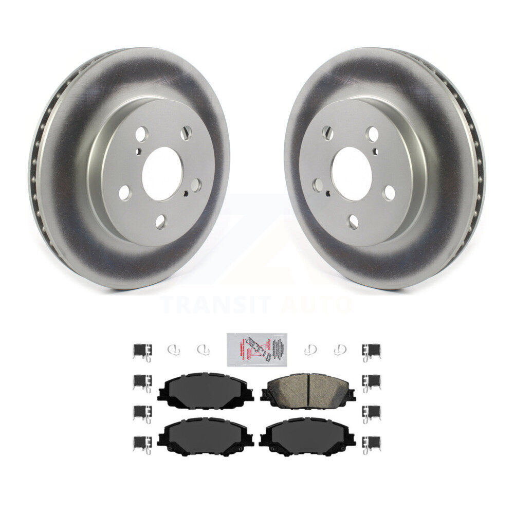 Front Coat Brake Rotor Ceramic Pad Kit For Toyota Corolla With 283mm Diameter KGA-101053