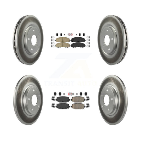 Front Rear Ceramic Pad Coat Brake Rotor Kit For Dodge Grand Caravan Journey Chrysler Town KGA-101075