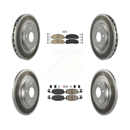 Front Rear Ceramic Pad Coat Brake Rotor Kit For Dodge Grand Caravan Journey Chrysler Town KGA-101076