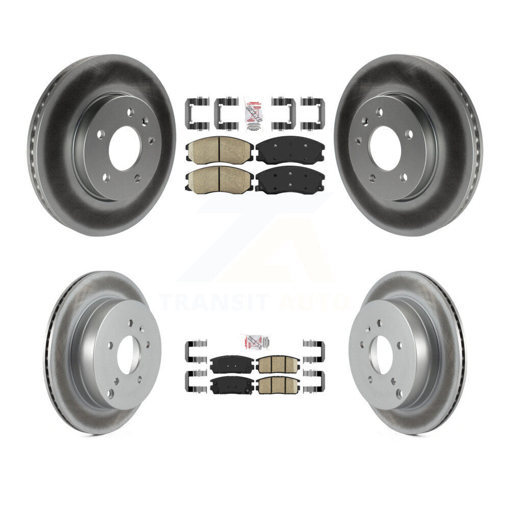 Front Rear Ceramic Pad Coat Brake Rotors Kit For Chevrolet Equinox Pontiac Torrent Saturn KGA-101120