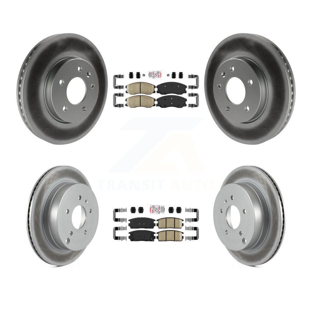 Front Rear Ceramic Pad Coat Brake Rotors Kit For Chevrolet Equinox Pontiac Torrent Saturn KGA-101121