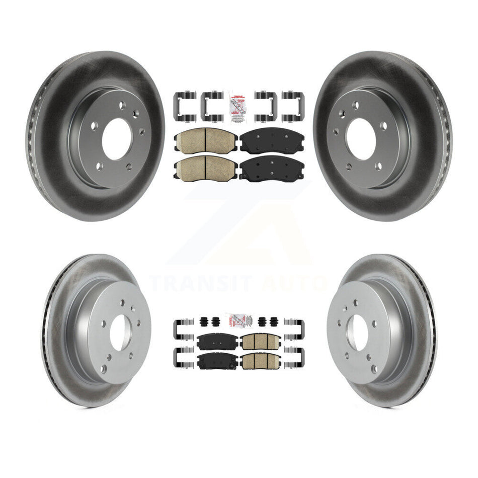Front Rear Ceramic Pad Coat Brake Rotors Kit For Chevrolet Equinox Pontiac Torrent Saturn KGA-101122