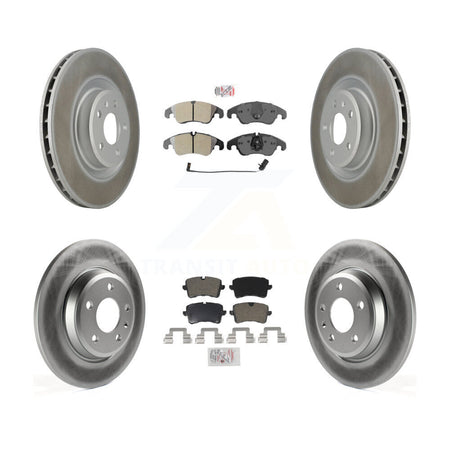 Front Rear Semi-Metallic Pads And Coated Disc Brake Rotors Kit For Audi A6 KGA-101128