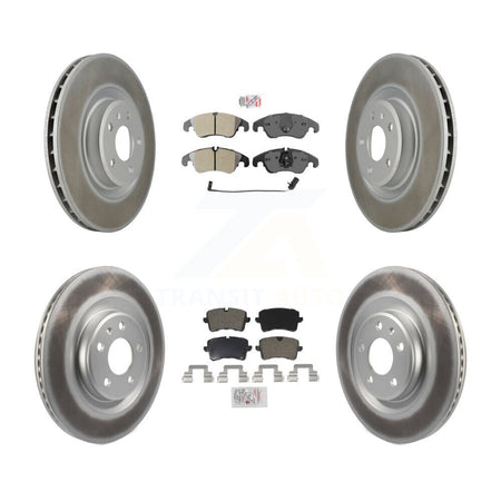 Front Rear Semi-Metallic Pads And Coated Disc Brake Rotors Kit For Audi A6 Quattro A7 KGA-101130