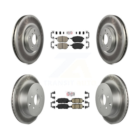 Front Rear Ceramic Pads And Coated Disc Brake Rotors Kit For Nissan Murano KGA-101134