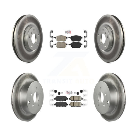Front Rear Ceramic Pads And Coated Disc Brake Rotors Kit For Nissan Murano KGA-101138