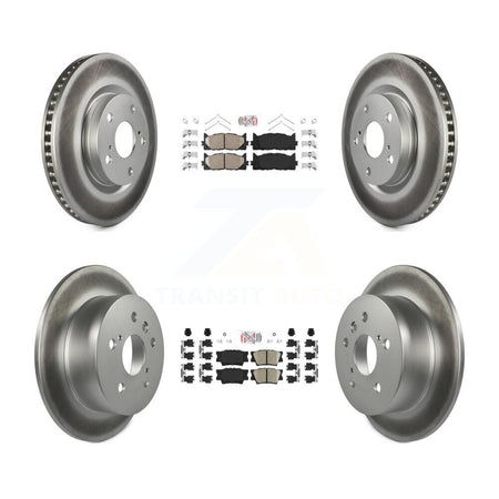 Front Rear Ceramic Pad Coated Brake Rotors Kit For Toyota Camry Lexus ES350 Avalon ES300h KGA-101184