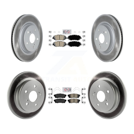 Front Rear Ceramic Pad & Coated Brake Rotor Kit For Toyota RAV4 Camry Corolla Cross Lexus KGA-101213
