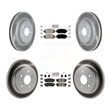 Front Rear Ceramic Pad & Coated Brake Rotor Kit For Toyota RAV4 Camry Corolla Cross Lexus KGA-101221