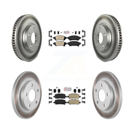 Front Rear Ceramic Pad Coat Brake Rotors Kit For Buick LaCrosse Pontiac Grand Prix Allure KGA-101244