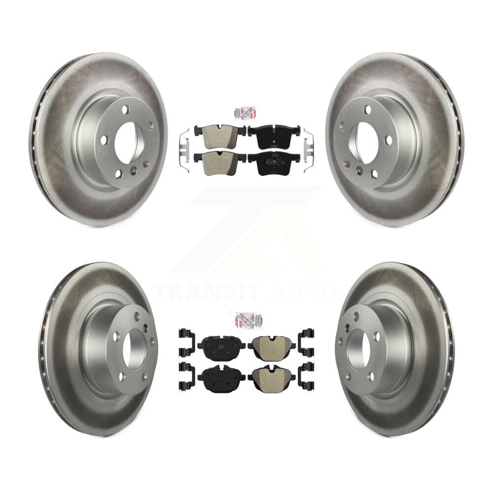 Front Rear Semi-Metallic Pads And Coated Disc Brake Rotors Kit For BMW X3 X4 KGA-101251